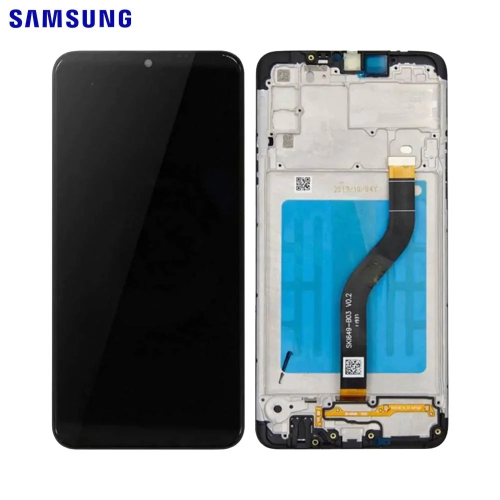 SAMSUNG DISPLAY A207 A20S 2019 BLACK WITH FRAME