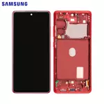 SAMSUNG DISPLAY G781B S20 FE 5G WITH FRAME CLOUD RED