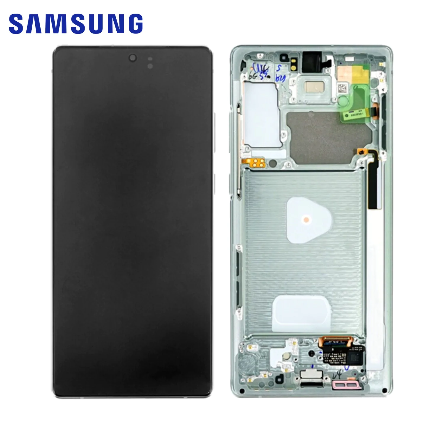 SAMSUNG DISPLAY N980 / N981 NOTE 20 WITH FRAME MYSTIC GREEN