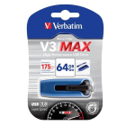 VERBATIM PEN DRIVE V3 MAX STORE'N'GO 64GB USB3.0 (49807) BLU