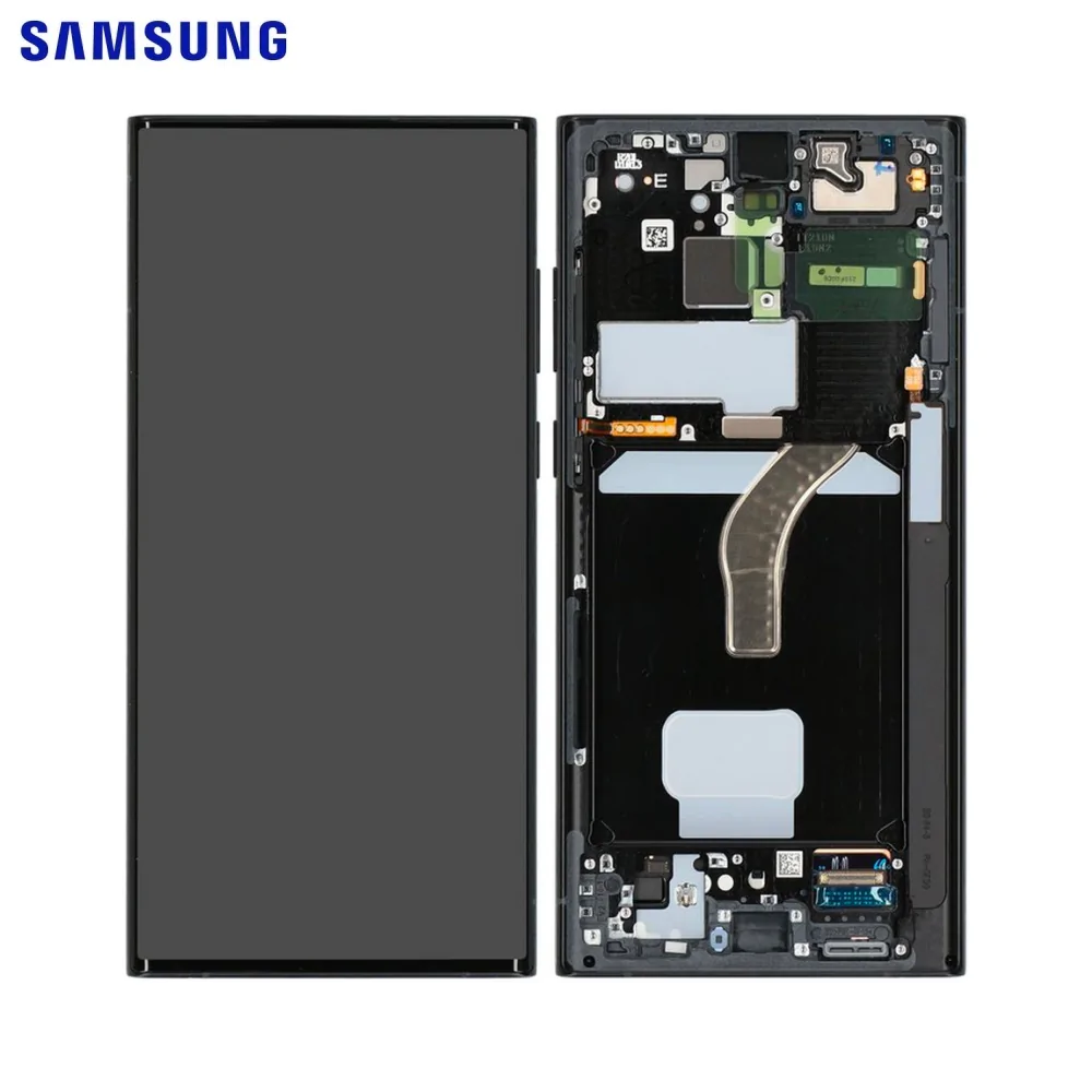 SAMSUNG DISPLAY S908B S22 ULTRA WITH FRAME GRAPHITE, SKY BLUE, RED