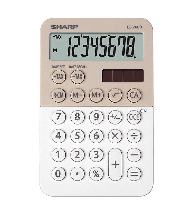 SHARP CALCOLATRICE SH-EL760RBLA BEIGE/BIANCO