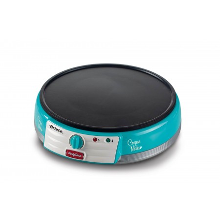 ARIETE PIASTRA ELETTRICA PER CREPES MAKER PARTY TIME AZZURRO (0202)