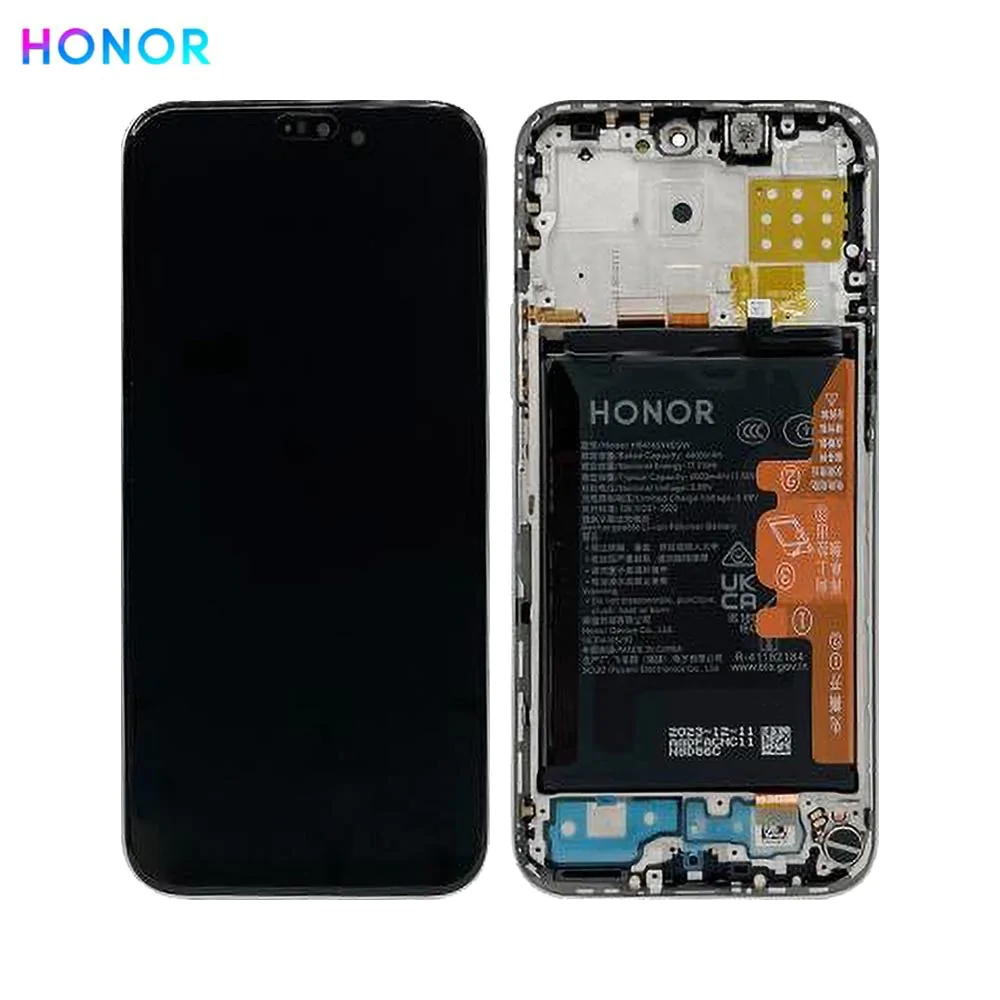 HONOR DISPLAY X8B WITH FRAME AND BATTERY TITANIUM SILVER