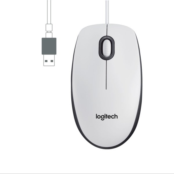 LOGITECH MOUSE OTTICO M100 BIANCO USB (910-006764