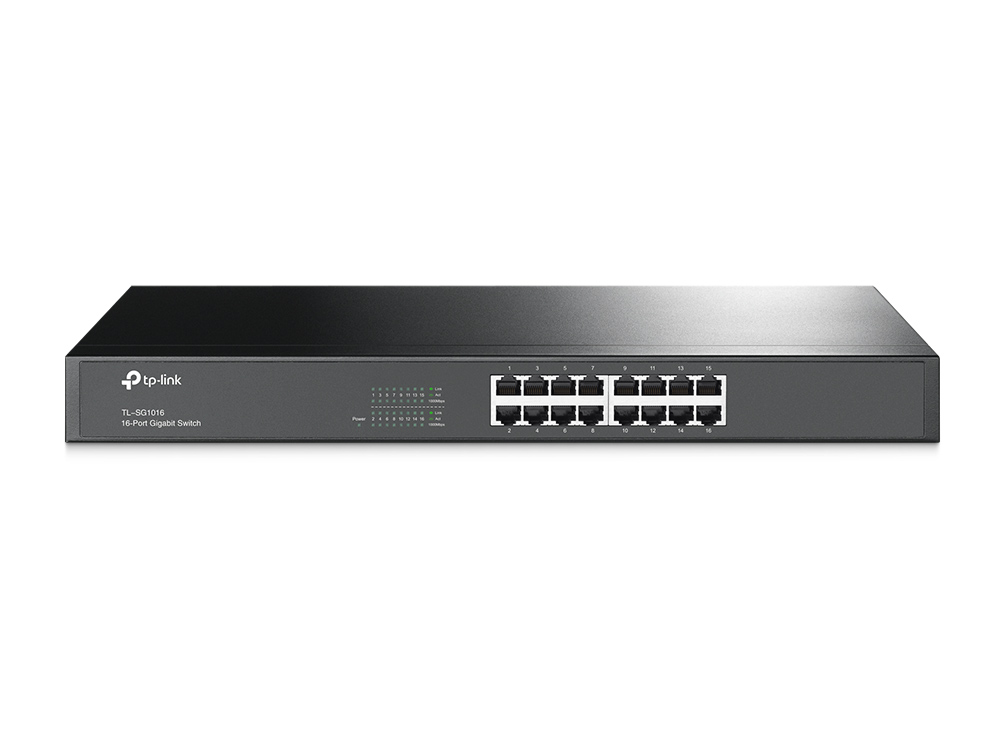 TP-LINK SWITCH RETE 16 PORTE 10/100/1000 RACK TL-SG1016