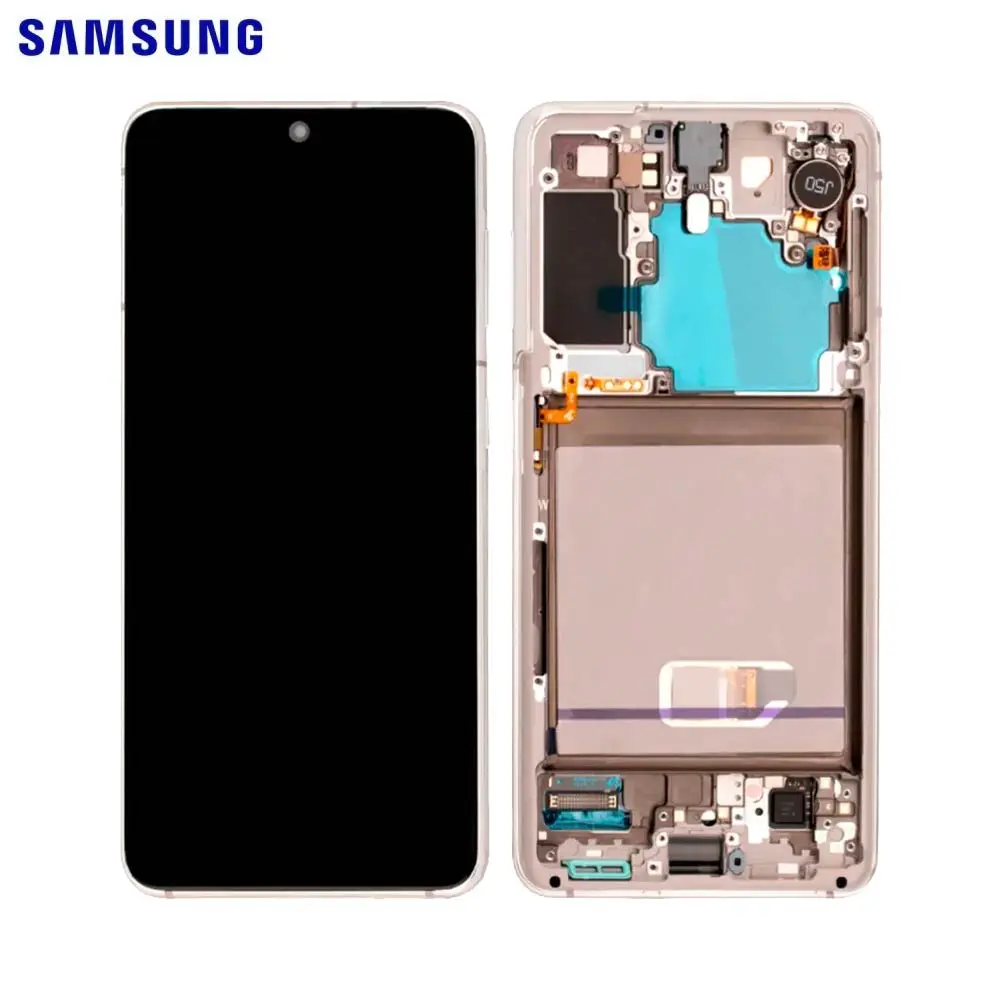 SAMSUNG DISPLAY G991B S21 WITH FRAME EXL. CAM PHANTOM WHITE