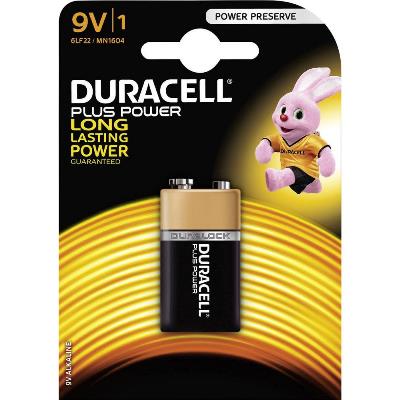 DURACELL BATTERIA ALCALINE 9V (MN1604 PLUS) 1PZ