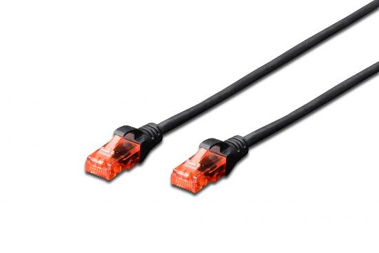 DIGITUS CAVO DI RETE CAT.6E 1MT NERO (DK1617010BL)