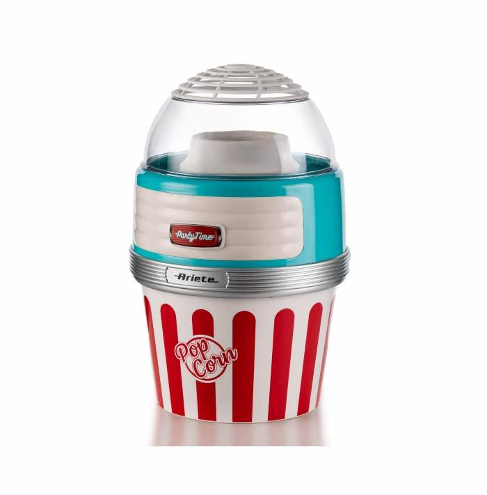 ARIETE MACCHINA PER POPCORN XL PARTY TIME AZZURRO (2957)