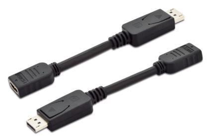 DIGITUS CAVO ADATTATORE DISPLAYPORT DP MASCHIO - HDMI FEMMINA CM. 15