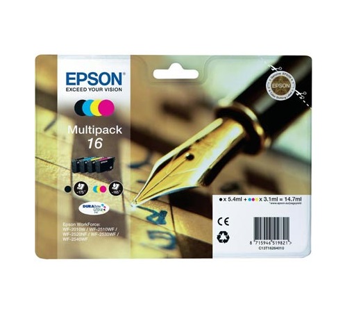 EPSON CARTUCCIA ORIGINALE 16 (C13T16264012) MULTIPACK