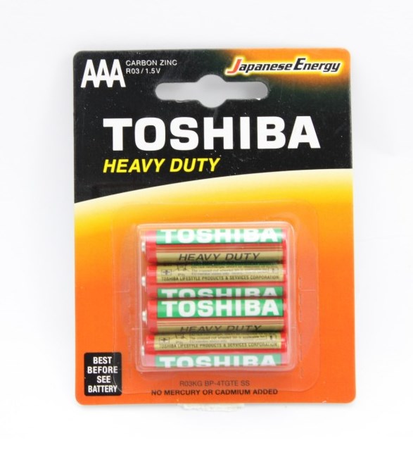 TOSHIBA BATTERIE MINISTILO R03KG AAA CONF.4 PZ ( R03KG BP-4TGTE SS)