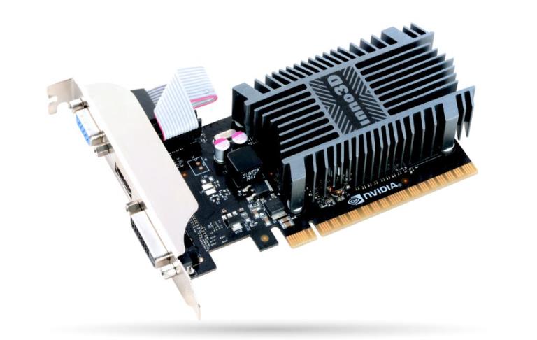 INNO3D SCHEDA VIDEO GEFORCE GT710 SILENT 2 GB PCI-E (N710-1SDV-E3BX)
