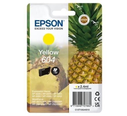 EPSON CARTUCCIA ORIGINALE T604 (C13T10G44010) GIALLO