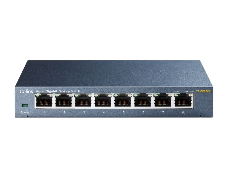 TP-LINK SWITCH RETE 8 PORTE 10/100/1000 TL-SG108 V3